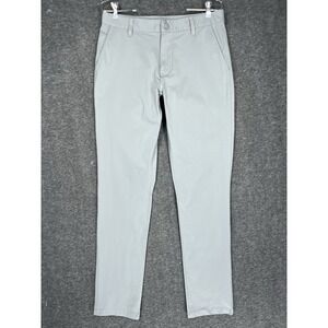 Rhone Commuter Pant Mens 31x32 Gray Slim Fit Casual Everyday Workwear travel